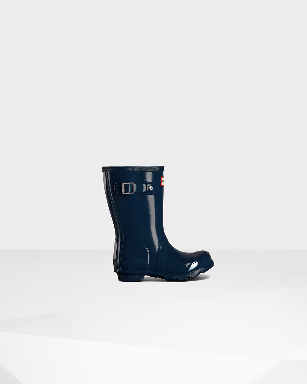 Bottes de Pluie Hunter Original Petits Gloss Enfant Bleu Marine QWPNADL-26